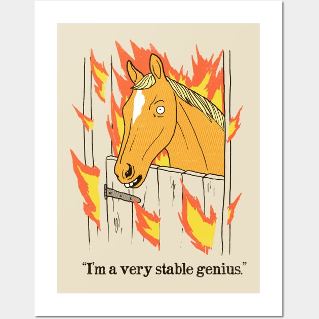 Stable Genius Wall Art by Hillary White Rabbit